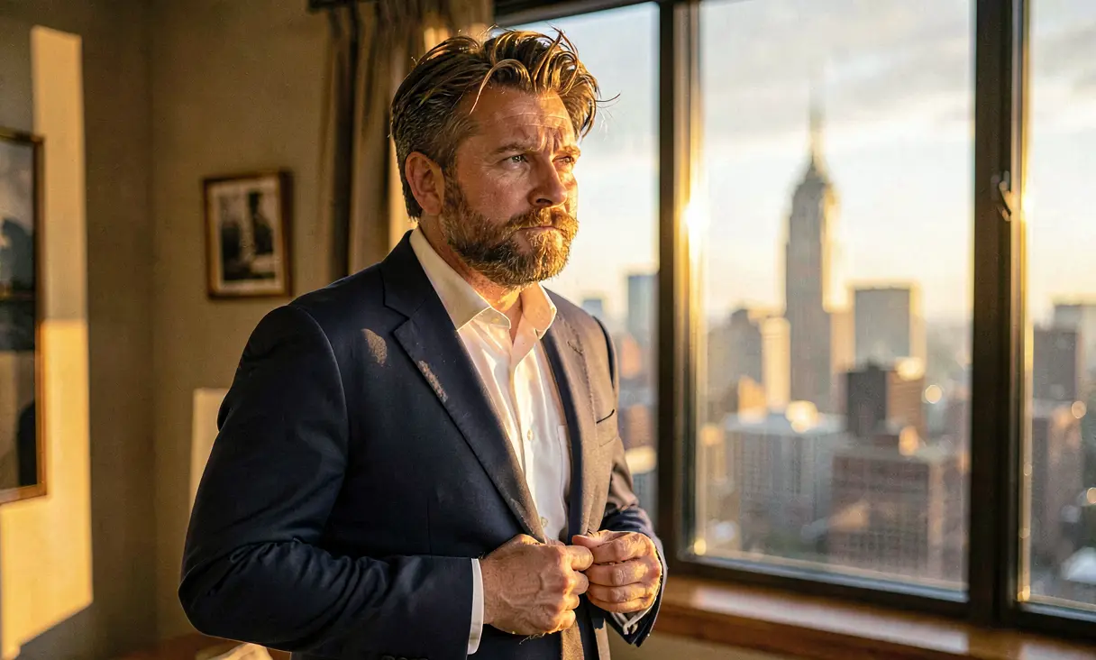 Ted's Blue Suit